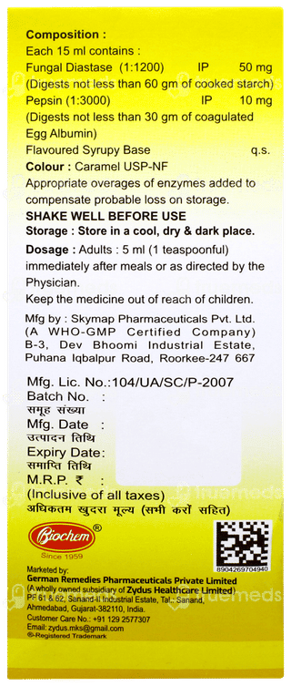 Byzyme Pineapple Flavour Syrup 200ml