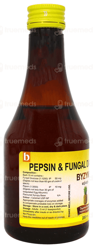 Byzyme Pineapple Flavour Syrup 200ml