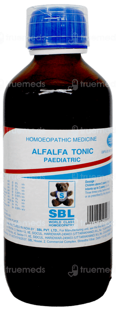 Sbl Alfalfa Paediatric Tonic 180Ml