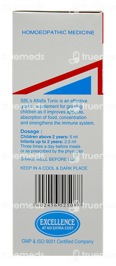 Sbl Alfalfa Paediatric Tonic 180ml