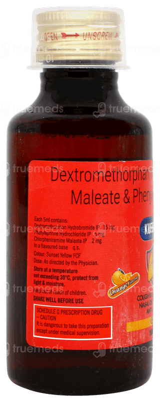 Kuff Q Dx Orange Flavour Syrup 100ml