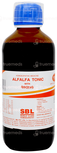 Sbl Alfalfa With Ginseng Tonic 180ml