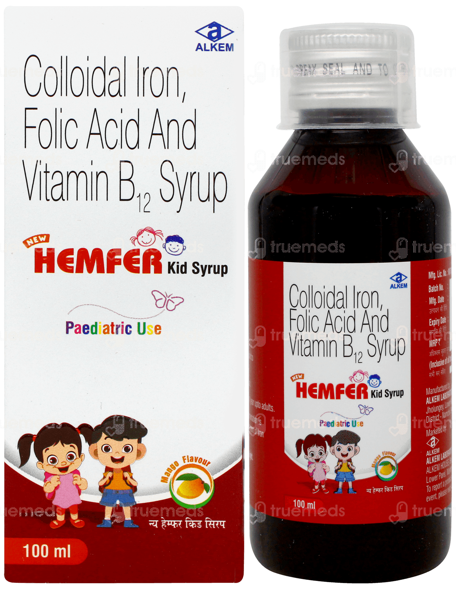 New Hemfer Kid Syrup 100 Ml - Uses, Side Effects, Dosage, Price | Truemeds