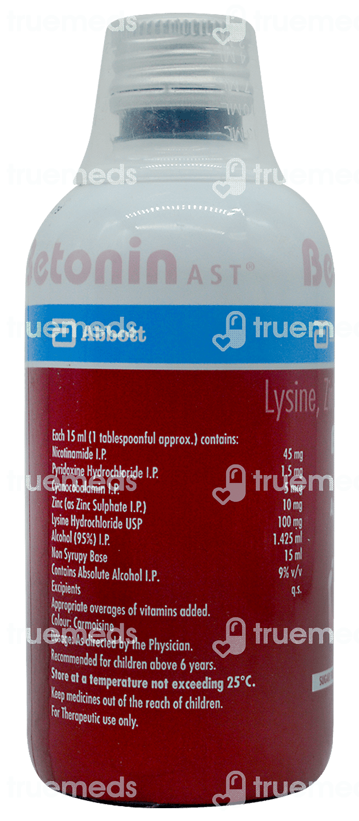 Betonin Ast Sugar Free Syrup 200 Ml - Uses, Side Effects, Dosage, Price ...