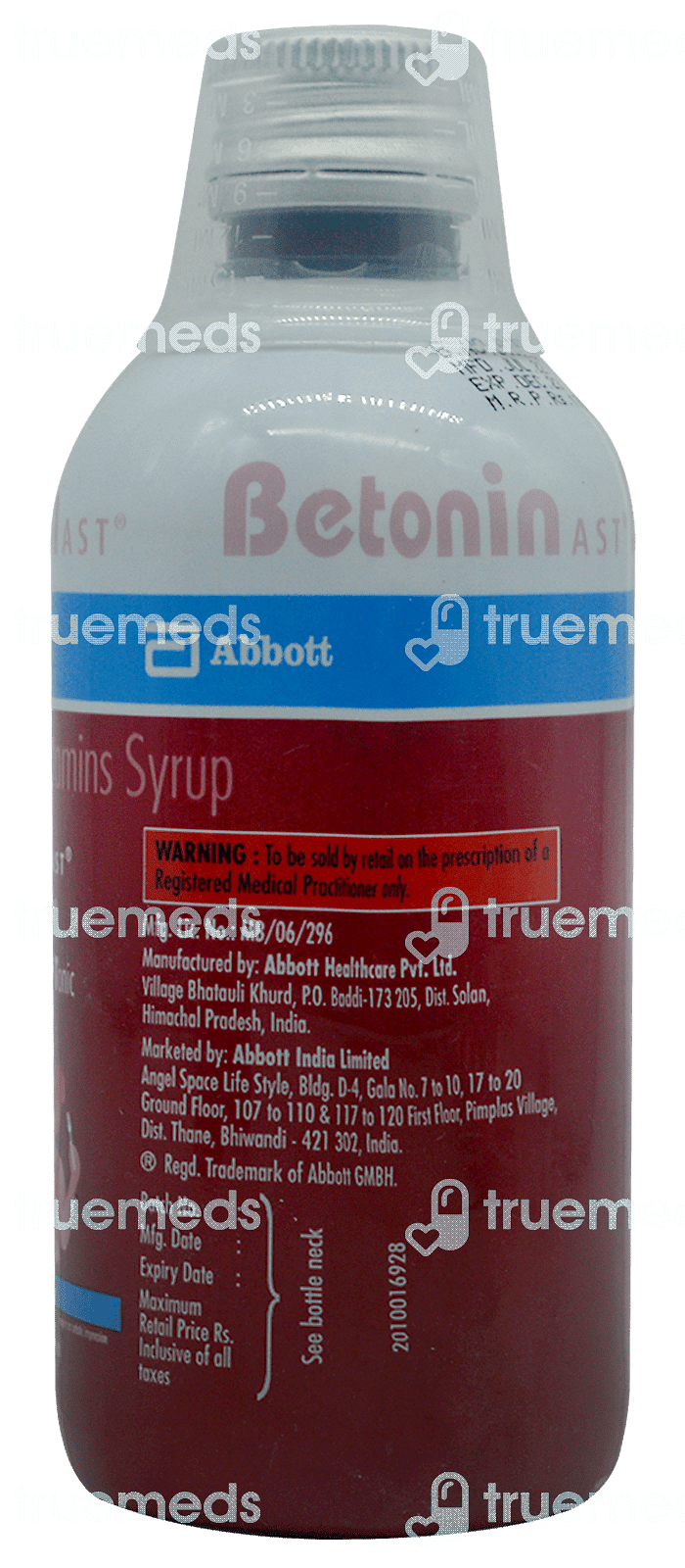 Betonin Ast Sugar Free Syrup 200 Ml - Uses, Side Effects, Dosage, Price ...