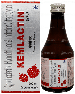 Kemlactin Strawberry Flavour Sugar Free Syrup 200ml