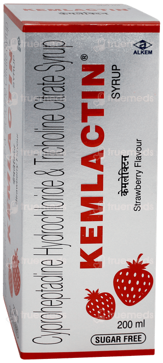 Kemlactin Strawberry Flavour Sugar Free Syrup 200ml