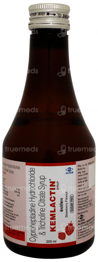 Kemlactin Strawberry Flavour Sugar Free Syrup 200ml