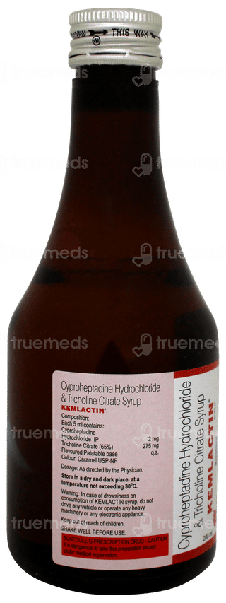 Kemlactin Strawberry Flavour Sugar Free Syrup 200ml