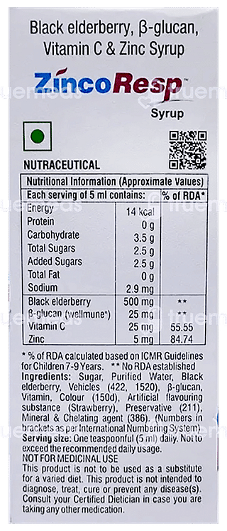 Zincoresp Syrup 150ml