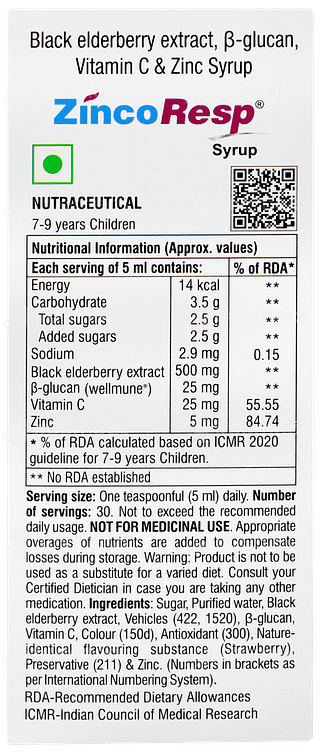 Zincoresp Syrup 150ml