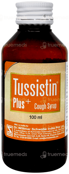 Dr Willmar Schwabe Tussistin Plus With Ginger Cough Syrup 100Ml
