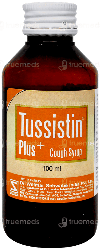 Dr Willmar Schwabe Tussistin Plus With Ginger Cough Syrup 100Ml