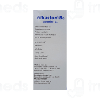 Alkaston B6 Raspberry Flavour Solution 450ml