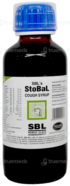 Sbls Stobal Cough Syrup 115Ml