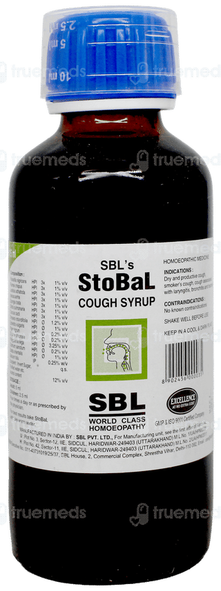 Sbls Stobal Cough Syrup 115Ml