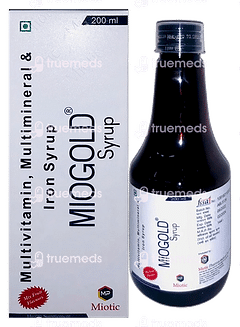 Miogold Mix Fruit Flavour Syrup 200 ML