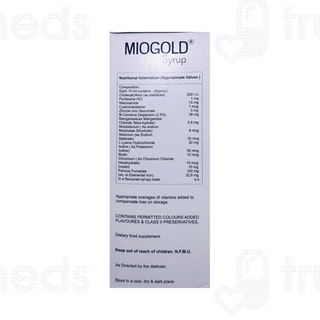Miogold Mix Fruit Flavour Syrup 200ml