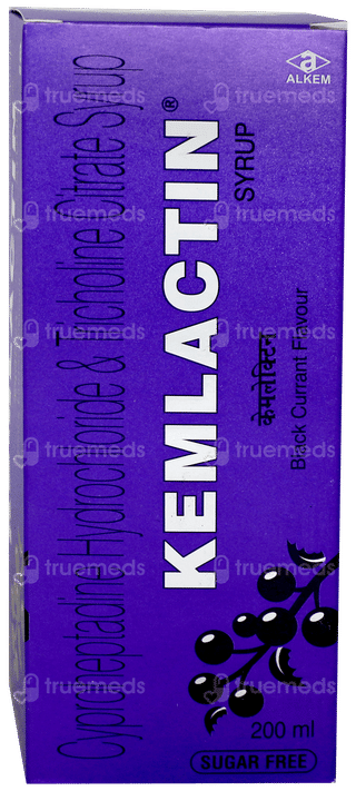 Kemlactin Black Currant Flavour Sugar Free Syrup 200ml