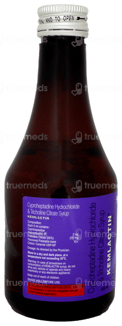 Kemlactin Black Currant Flavour Sugar Free Syrup 200ml