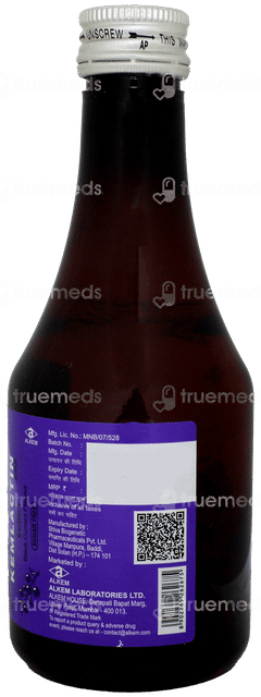 Kemlactin Black Currant Flavour Sugar Free Syrup 200ml