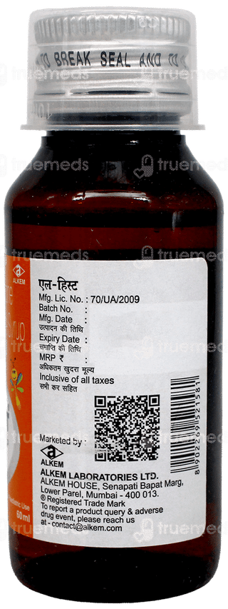 L Hist Syrup 60Ml