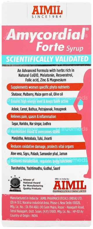 Amycordial Forte Womens Wellness Syrup 200ml