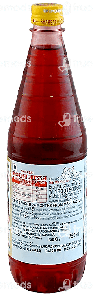 Hamdard Dawakhana Roohafza Sharbat 750 ML