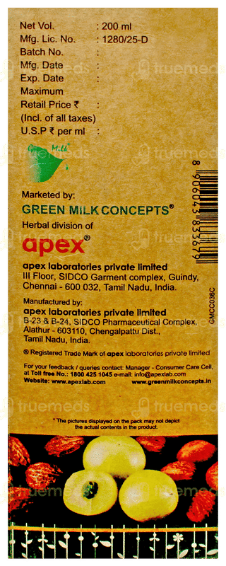 Green Milk Triphala Syrup 200Ml
