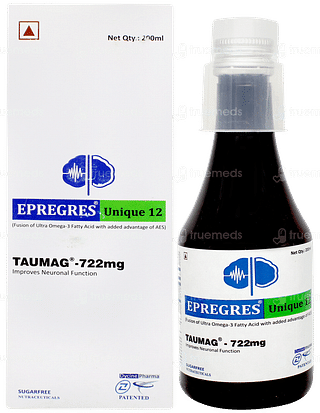 Epregres Unique 12 Sugar Free Syrup 200ml