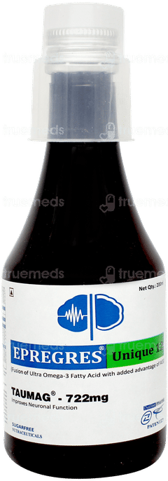 Epregres Unique 12 Sugar Free Syrup 200ml