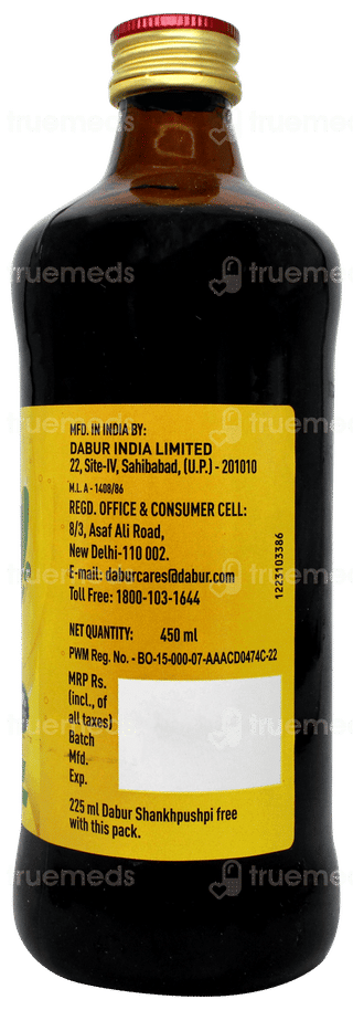 Dabur Shankhpushpi 450ml + 225ml Free Syrup