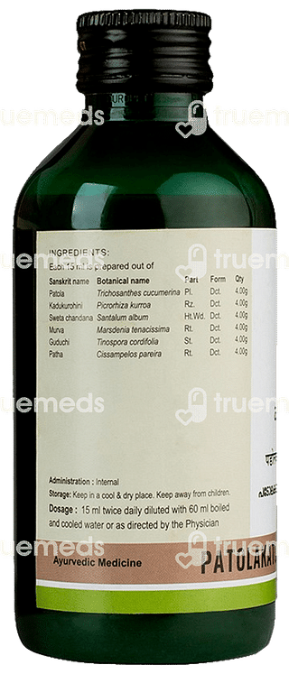 Kerala Ayurveda Patolakatukurohinyadi Kwath Syrup 200 ML