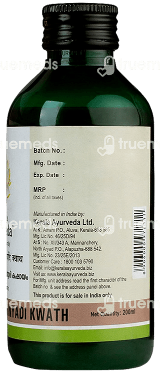 Kerala Ayurveda Patolakatukurohinyadi Kwath Syrup 200 ML