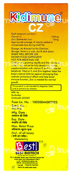 Kidimune Cz Syrup 100ml