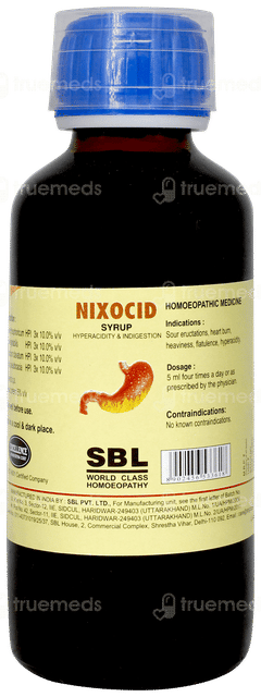 Sbl Nixocid Syrup 115Ml Sbl Nixocid Syrup 115Ml