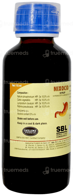 Sbl Nixocid Syrup 115Ml Sbl Nixocid Syrup 115Ml