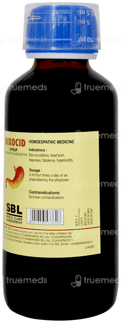 Sbl Nixocid Syrup 115Ml Sbl Nixocid Syrup 115Ml