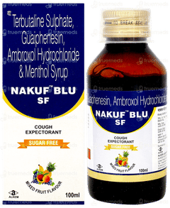 Nakuf Blu Sf Mixed Fruit Flavour Expectorant 100ml