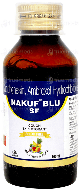 Nakuf Blu Sf Mixed Fruit Flavour Expectorant 100ml