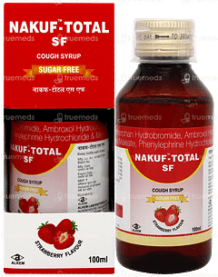 Nakuf Total Sf Strawberry Flavour Syrup 100ml