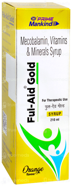 Ful Aid Gold Orange Flavour Syrup 210ml