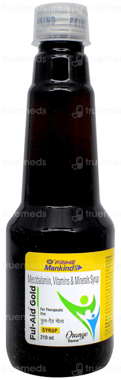 Ful Aid Gold Orange Flavour Syrup 210ml