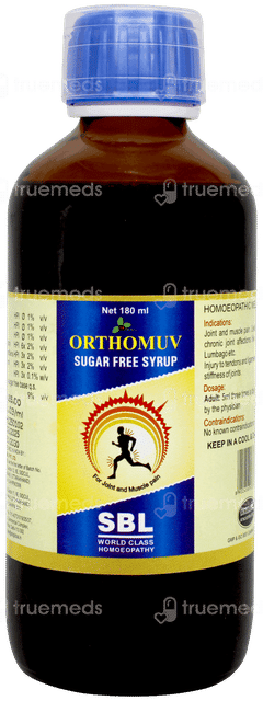 Sbl Orthomuv Sugar Free Syrup 180ml