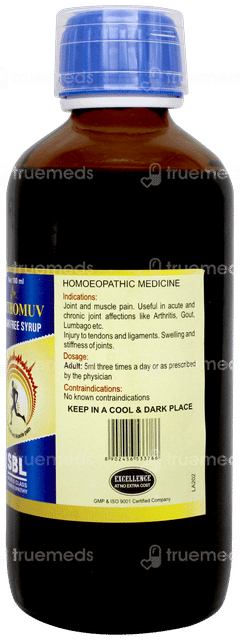 Sbl Orthomuv Sugar Free Syrup 180ml