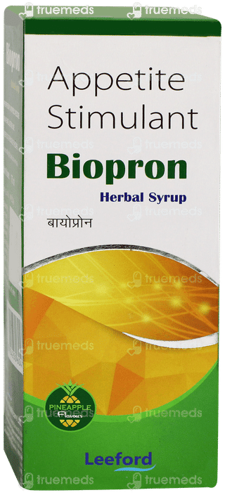 Biopron Pineapple Flavour Herbal Syrup 175ml