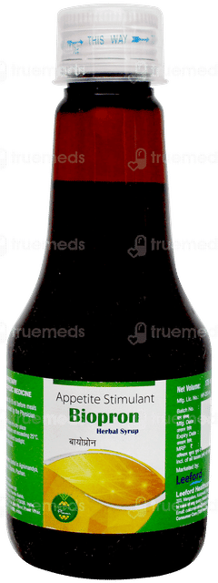 Biopron Pineapple Flavour Herbal Syrup 175ml Biopron Pineapple Flavour Herbal Syrup 175ml