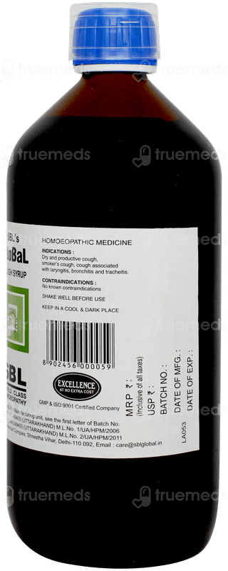 Sbls Stobal Cough Syrup 500ml