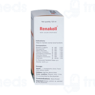 Medisynth Renakoll Non Sugar Syrup 120 ML