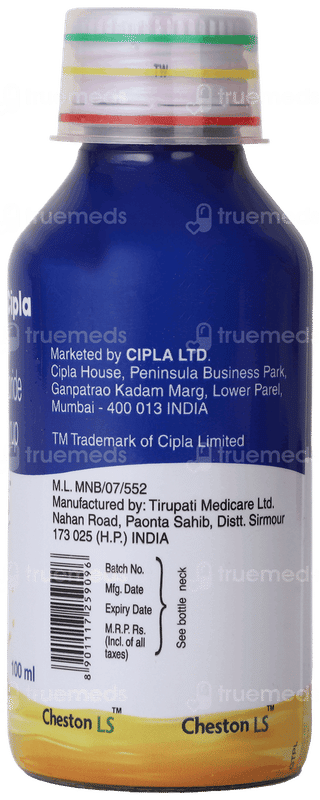 Cheston Ls Mango Flavour Sugar Free Syrup 100Ml